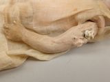 a doll that is laying down on a table