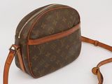 louis vuitton cross body bag in monogram canvas and leather