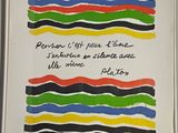 an image of a picture of a painting with a quote on it