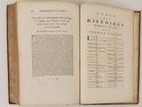 a book open on a table with a list of historiries