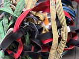 a pile of belts on the ground on the ground