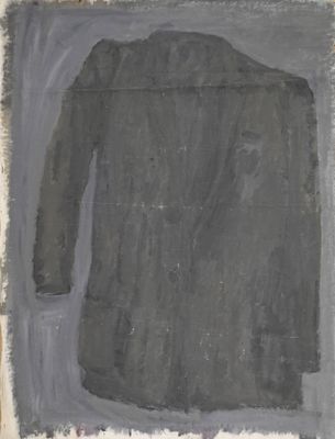 une image représentant une peinture d'un manteau sur une feuille de papier