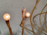 a light that is hanging from the ceiling in the room