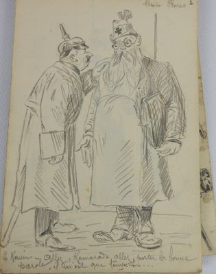 DESSINS. Petit carnet format 11 X 17,5 cm contenant environ …