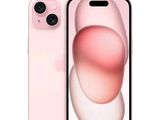 un gros plan d'un iPhone 11 rose sur fond blanc