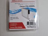 a close up of a plastic package with a canon printer