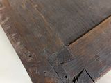 a close up of a piece of wood on a table