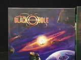 black hole board game box with space and planets in the background