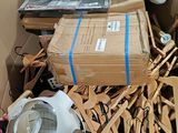a cardboard box full of items that are in it