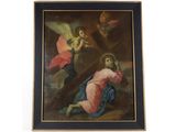 une image représentant un tableau de Jésus portant la croix