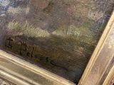 an image of a close up of a painting on a table