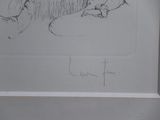 a drawing of a man and a woman sitting next to each other