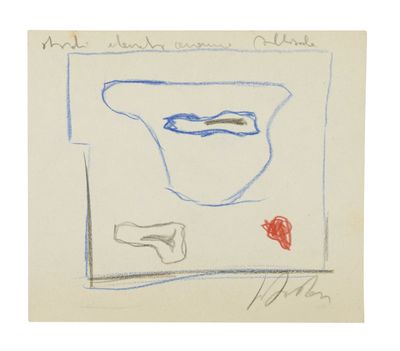an image of a drawing of a bowl with a red rose in it