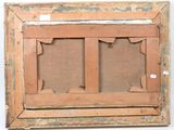 an old wooden window with two panes of glass in it