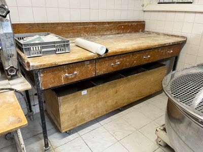 une photo d'une cuisine où il y a beaucoup de travail à faire