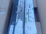 many boxes of electronic equipment sitting on a table