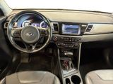 the interior of a car with a steering wheel and dashboard controls