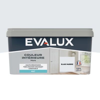 992/ Peinture mur intérieur Mat 2,5 L Blanc marbre ///…