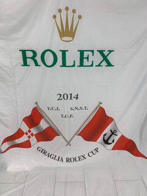ROLEX Grand drapeau en nylon de la Giraglia ROLEX Cup, année…