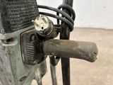 a close up of the handle of a motor bike