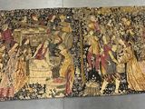 une image représentant une tapisserie sur laquelle figure un groupe de personnes