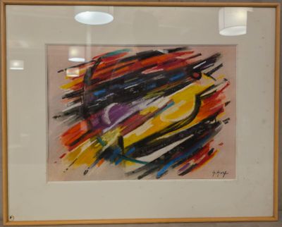 une image d'une image d'une peinture dans un cadre