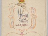 a drawing of a crown on top of a drawing of two hands