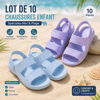 lot de 10 paires de chaussures pour enfants
