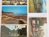 a picture of a book with pictures of trains on it