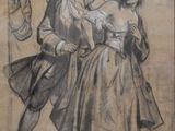 dessin d'un homme et d'une femme debout l'un à côté de l'autre