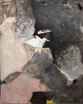 an image of a painting of a woman reading a book