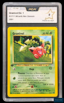 un gros plan d'une carte sur laquelle figure un personnage de Pokémon