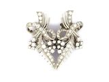 an image of a diamond and pearl broochle on a white background