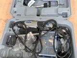 a tool kit in a plastic case on a table