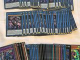 some of the cards are laid out and ready to be played