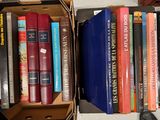 a lot of books that are sitting in a box