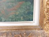 a picture of a painting on the wall of a room