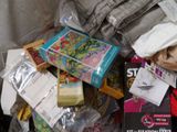 a pile of items that are sitting on the floor