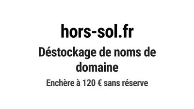 Nom de domaine hors-sol.fr. Catégorie: Agriculture.