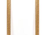 a gold frame with a white background
