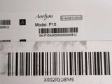 a label on the back of a cell phone with a barcode