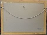 an image of a painting with a chain hanging from it ' s frame