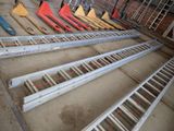 many different types of pallets in a warehouse