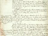 a piece of old paper with writing on it