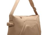 an image of a beige purse on a white background