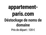 appartement paris com desstockage de noms de domaine