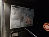 an image of a close up of a label on an oven