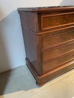 COMMODE A ECRIRE en placage acajou, plateau marbre noir. (photo 4)