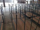 a large room with a lot of tables in it