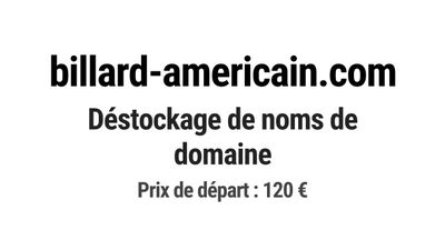 Nom de domaine billard-americain.